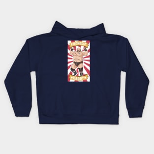 Strong Daddy Man Kids Hoodie